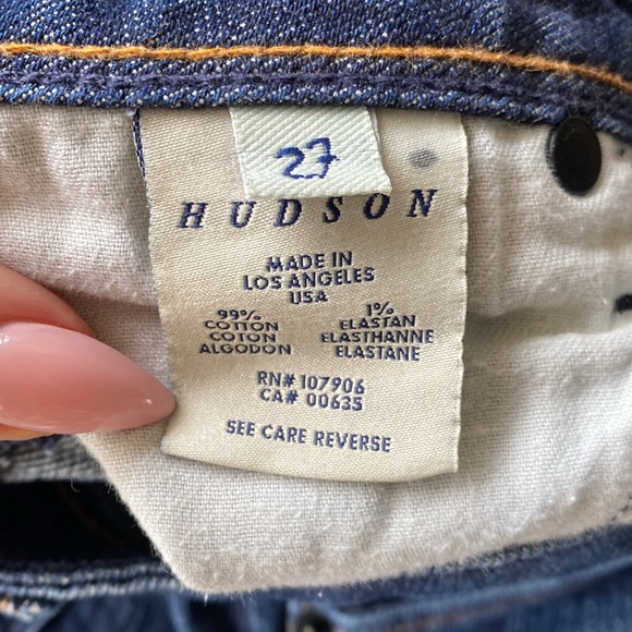 HUDSON JEANS | Vintage Straight Leg Dark Wash Size 27 / Size 4 - Picture 5 of 10